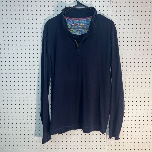 Robert Graham Navy Long Sleeve Shirt - Picture 1 of 5